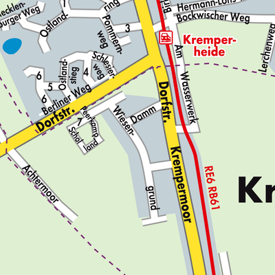 Stadtplan Krempermoor