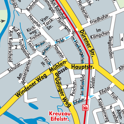 Stadtplan Kreuzau