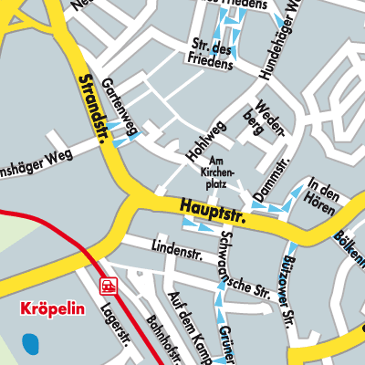 Stadtplan Kröpelin