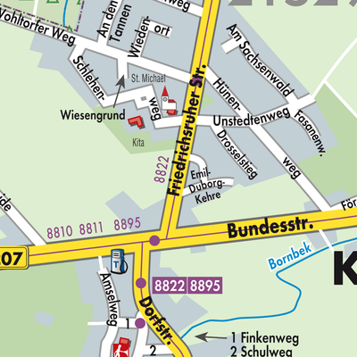 Stadtplan Kröppelshagen-Fahrendorf