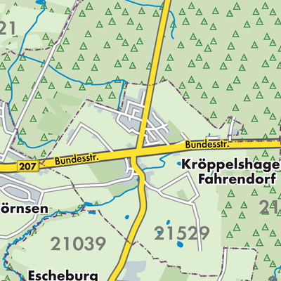 Übersichtsplan Kröppelshagen-Fahrendorf