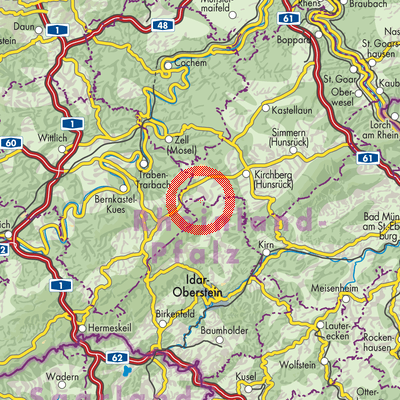 Landkarte Krummenau