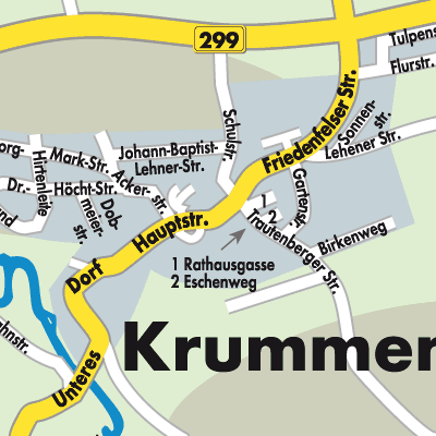 Stadtplan Krummennaab