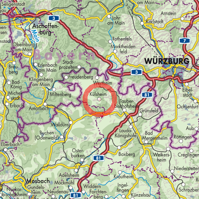 Landkarte Külsheim