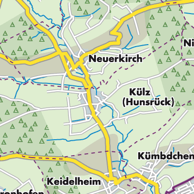 Übersichtsplan Külz (Hunsrück)