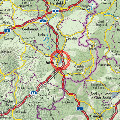Landkarte Künzell