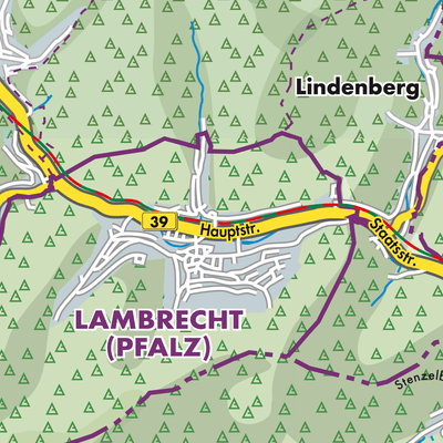 Übersichtsplan Lambrecht (Pfalz)