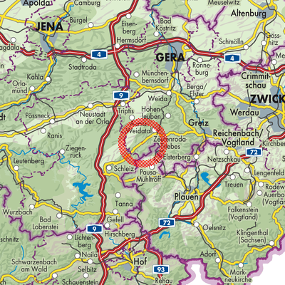 Landkarte Langenwolschendorf
