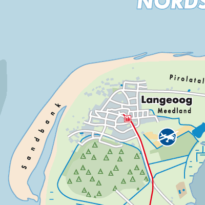 Übersichtsplan Langeoog