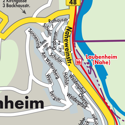 Stadtplan Laubenheim