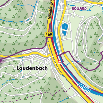 Übersichtsplan Laudenbach