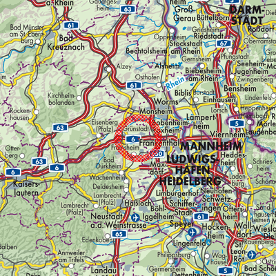 Landkarte Laumersheim