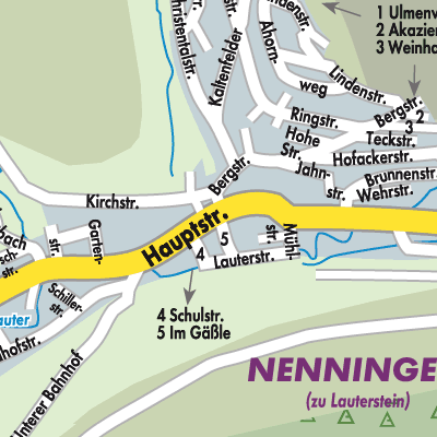 Stadtplan Lauterstein