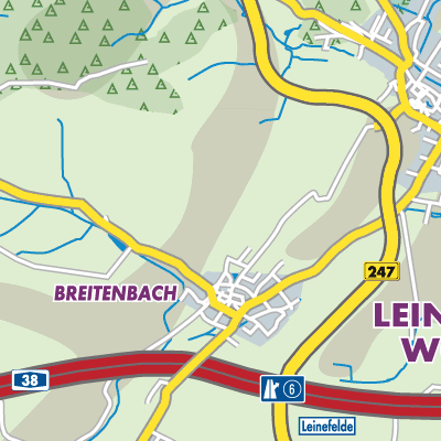 Übersichtsplan Leinefelde-Worbis