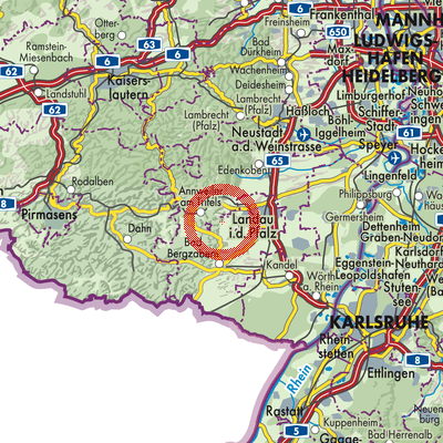 Landkarte Leinsweiler