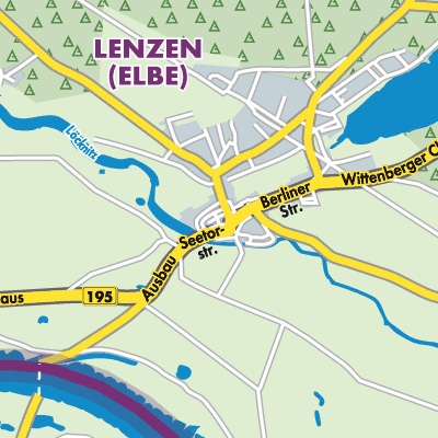 Übersichtsplan Lenzen (Elbe)
