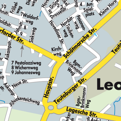 Stadtplan Leopoldshöhe