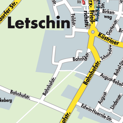 Stadtplan Letschin