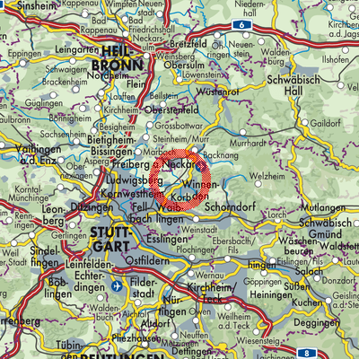 Landkarte Leutenbach