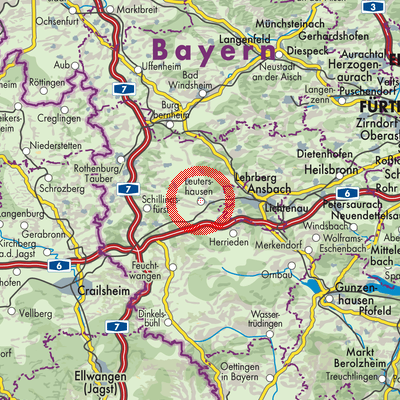 Landkarte Leutershausen