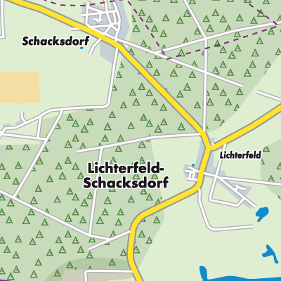 Übersichtsplan Lichterfeld-Schacksdorf