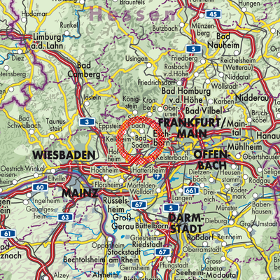 Landkarte Liederbach am Taunus