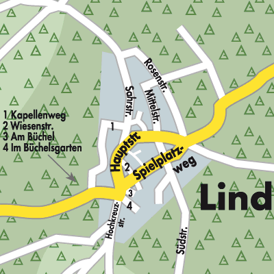 Stadtplan Lind