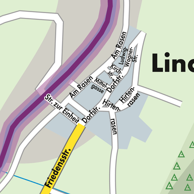 Stadtplan Lindewerra