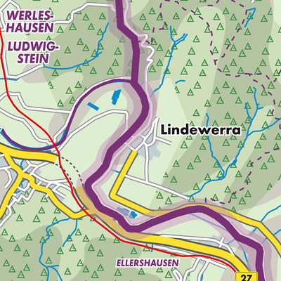 Übersichtsplan Lindewerra