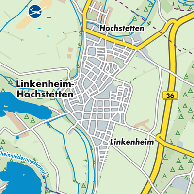 Übersichtsplan Linkenheim-Hochstetten