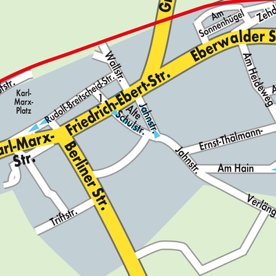 Stadtplan Löwenberger Land