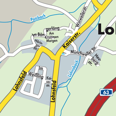 Stadtplan Lohnsfeld