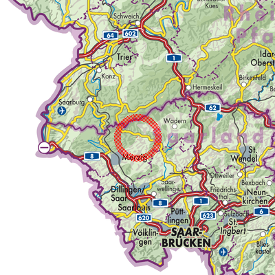 Landkarte Losheim am See
