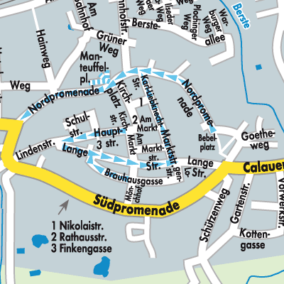 Stadtplan Luckau