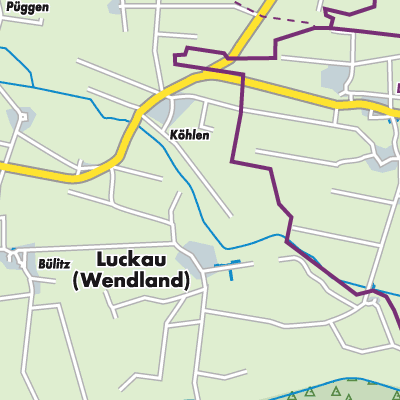 Übersichtsplan Luckau (Wendland)