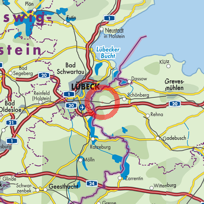 Landkarte Lüdersdorf