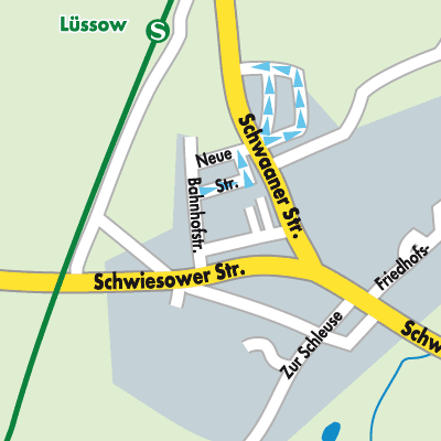Stadtplan Lüssow