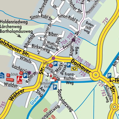 Stadtplan Markt Indersdorf