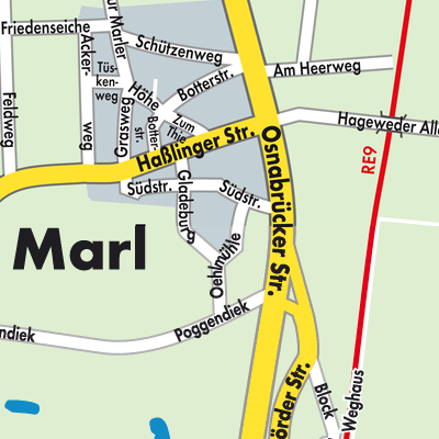 Stadtplan Marl