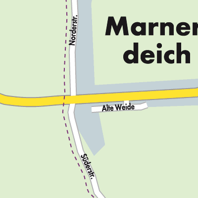 Stadtplan Marnerdeich