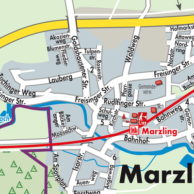 Stadtplan Marzling