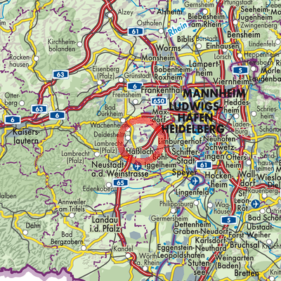Landkarte Meckenheim