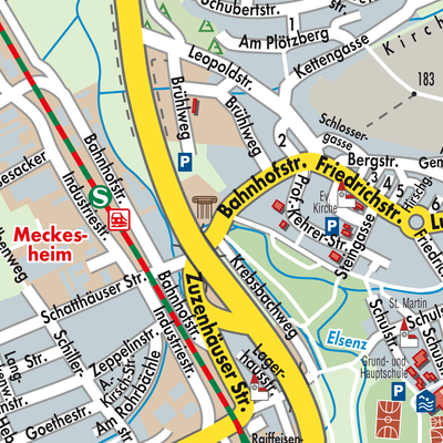 Stadtplan Meckesheim