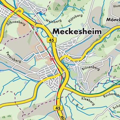 Übersichtsplan Meckesheim