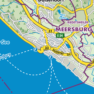 Übersichtsplan Meersburg