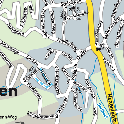 Stadtplan Merzhausen