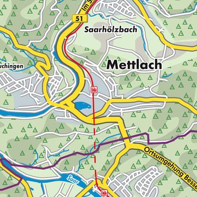 Übersichtsplan Mettlach