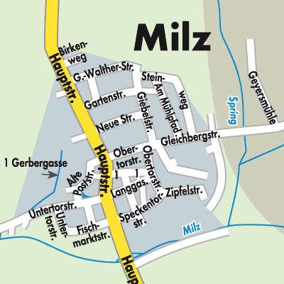 Stadtplan Milz