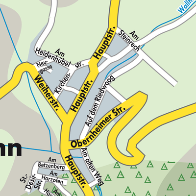 Stadtplan Mittelbrunn
