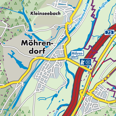 Übersichtsplan Möhrendorf